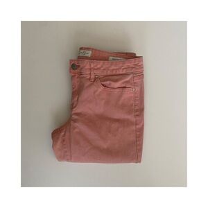 Jessica Simpson Pink Rolled Crop Skinny Jeans size 6